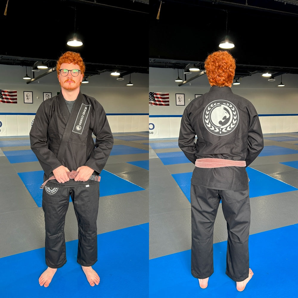 Basic Academy Adult Gi - Black & Grey Patches