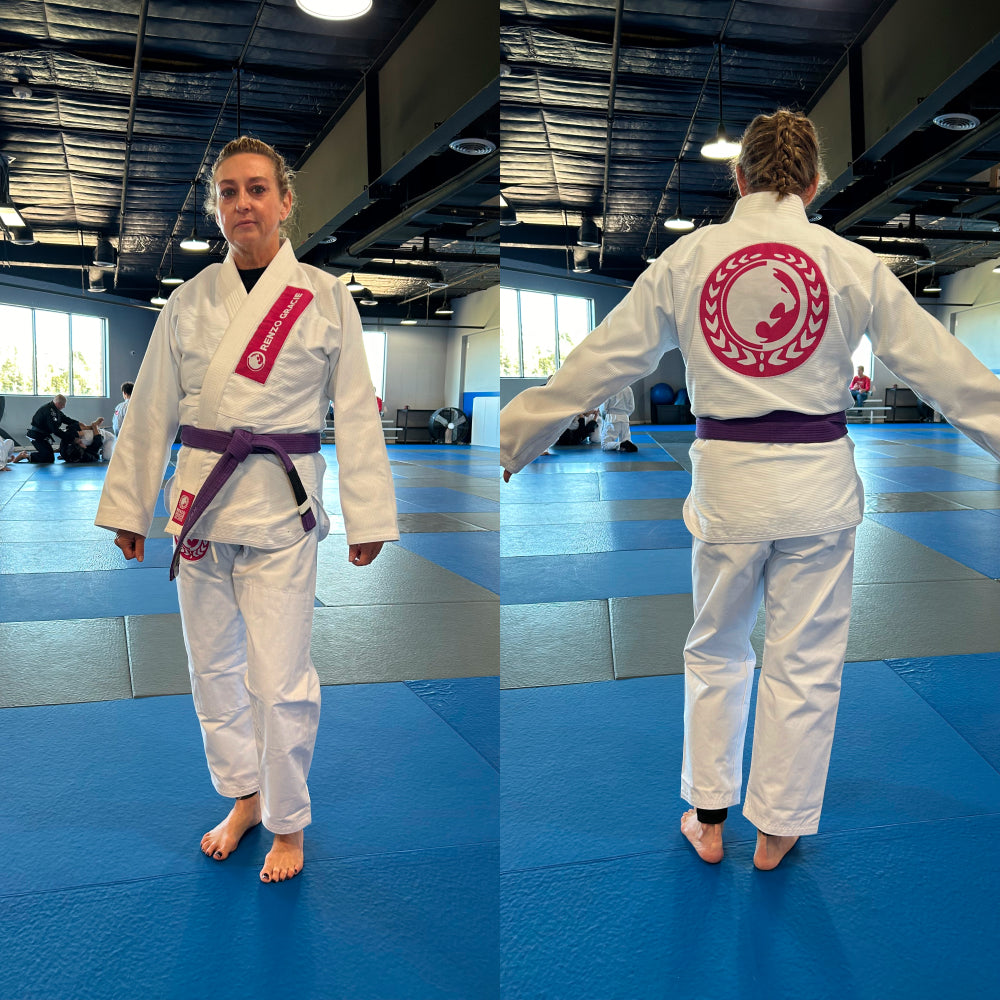 Basic Academy Adult Gi - White & Pink Patches