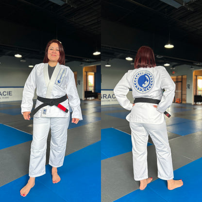 Basic Academy Adult Gi - White & Blue Patches