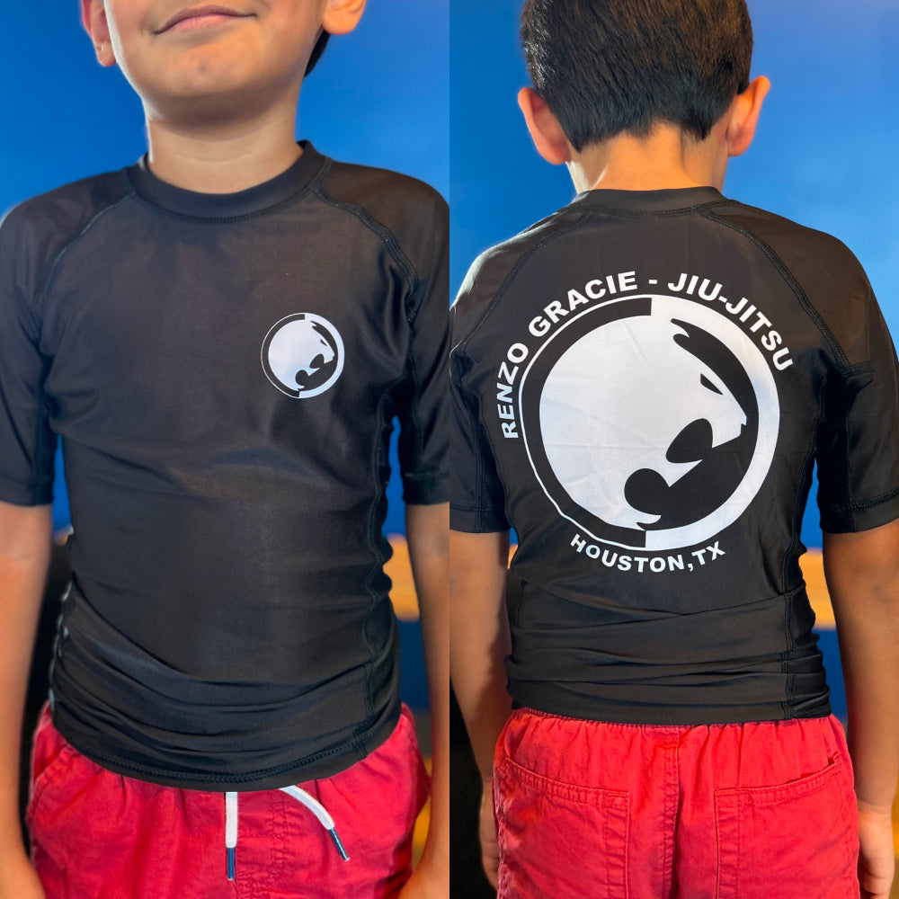 Kids - Black Renzo Gracie Houston Rash Guard